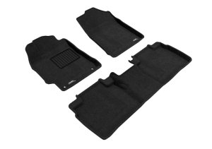 Toyota Camry Floor Mats - Front and Rear - 3D MAXpider - Elegant Series - Black - `15-`17